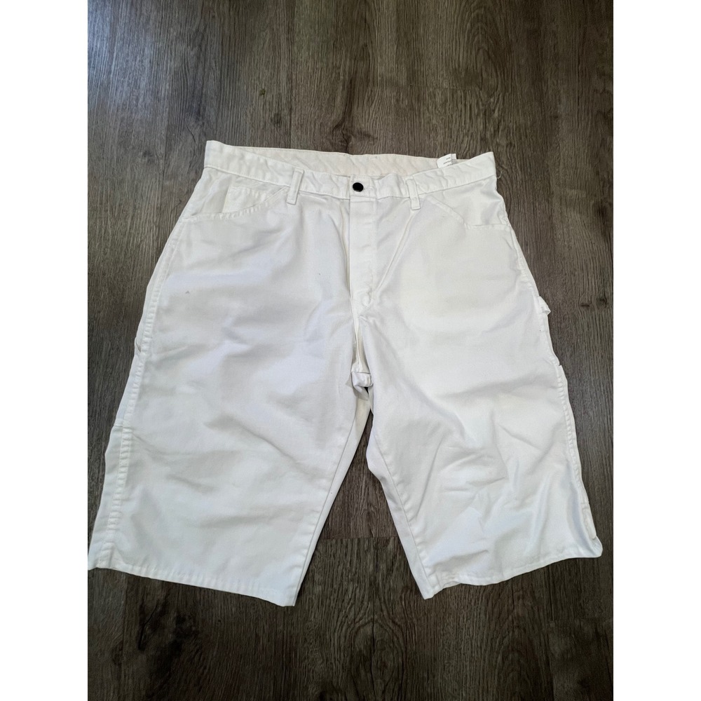Dickies Mens White Carpenter Shorts Relaxed Fit Utility Workwear EU225WH 36x30